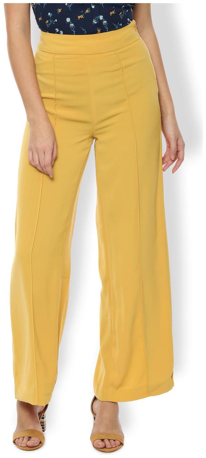 

Van Heusen Women Yellow Regular fit Regular trousers