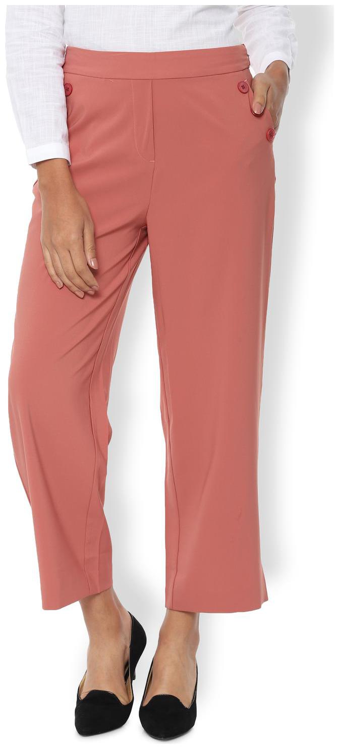 

Van Heusen Women Orange Regular fit Regular trousers