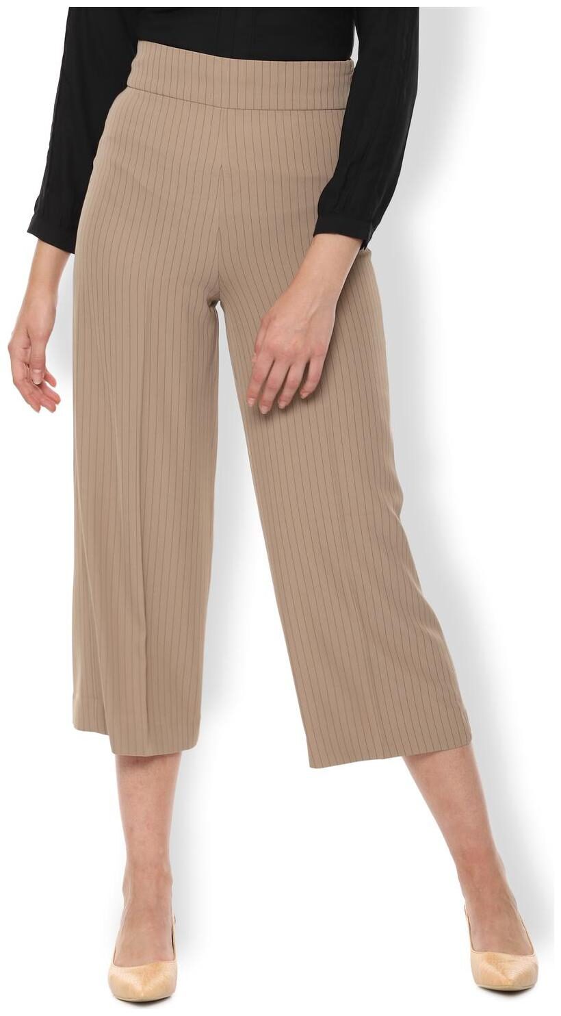 

Van Heusen Women Beige Regular fit Regular trousers