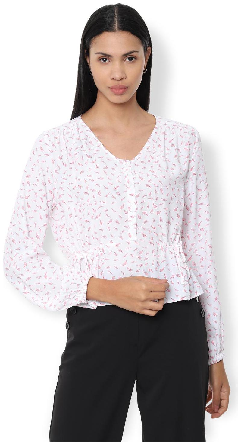 

Van Heusen Women Printed Regular top - White