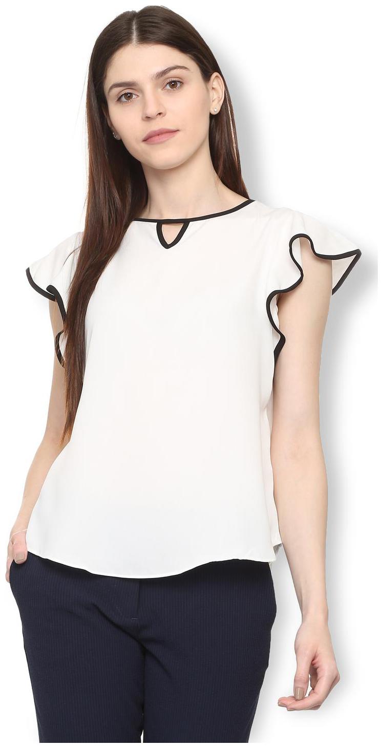 

Van Heusen Women Solid Regular top - White