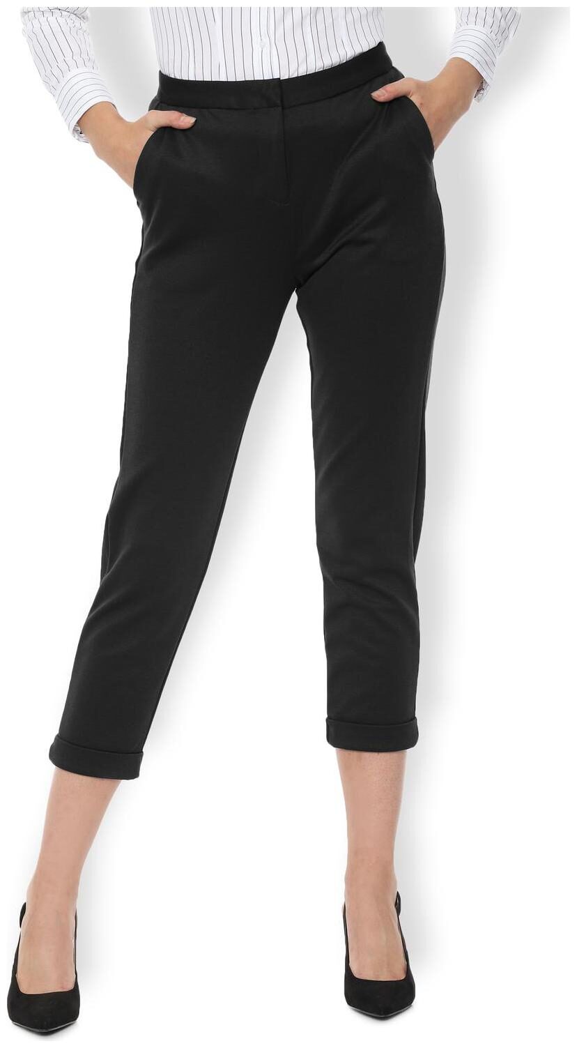 

Van Heusen Women Black Regular fit Regular trousers