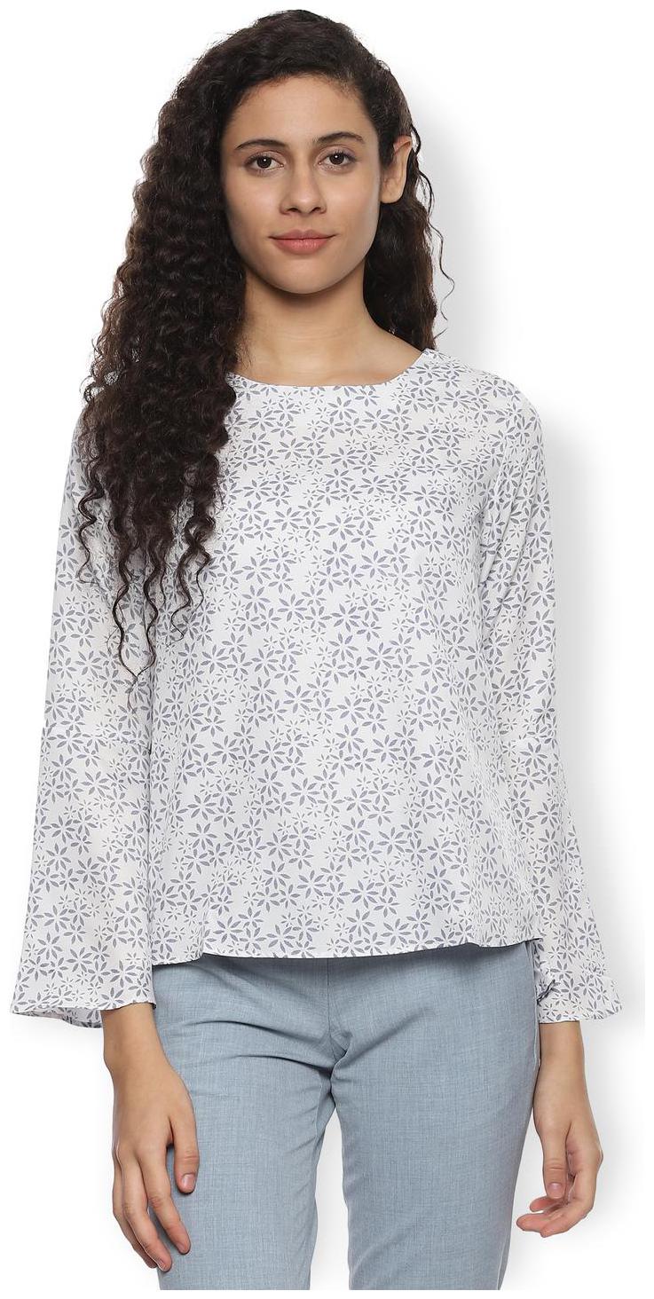

Van Heusen Women Printed Regular top - White