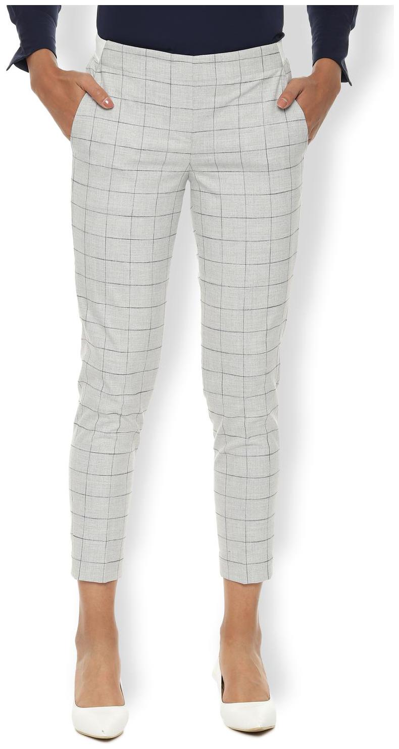 

Van Heusen Women Grey Regular fit Regular trousers