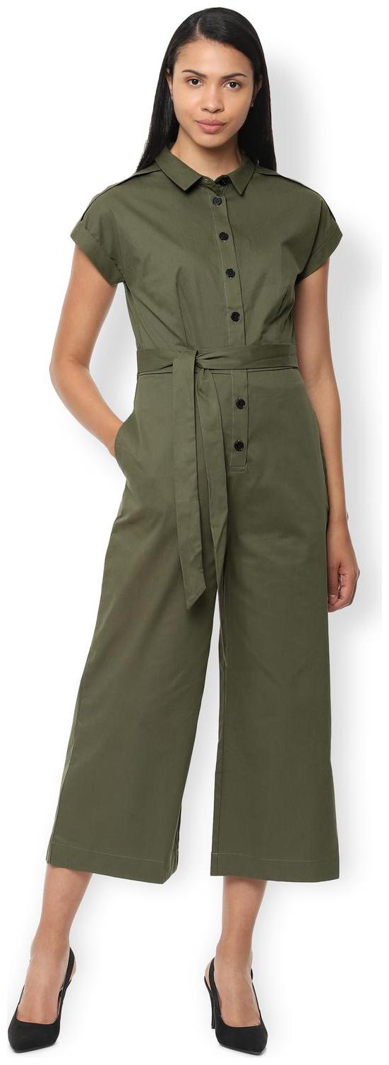 

Van Heusen Solid Jumpsuit - Green