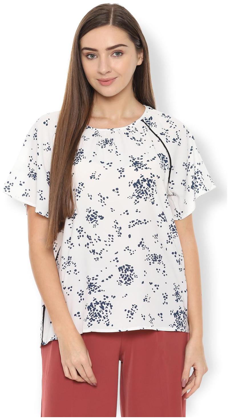 

Van Heusen Women Printed Regular top - White