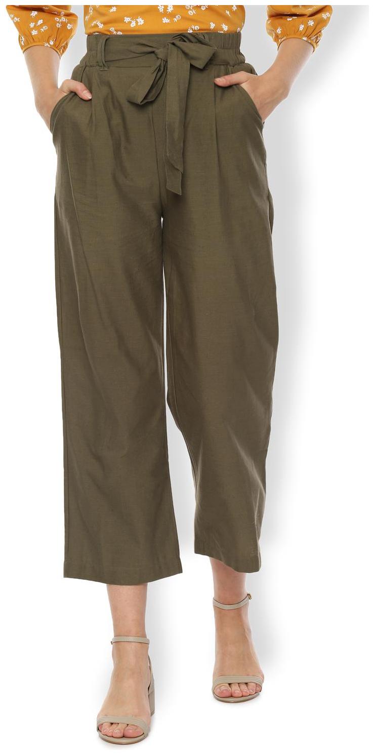 

Van Heusen Women Green Regular fit Cullotes