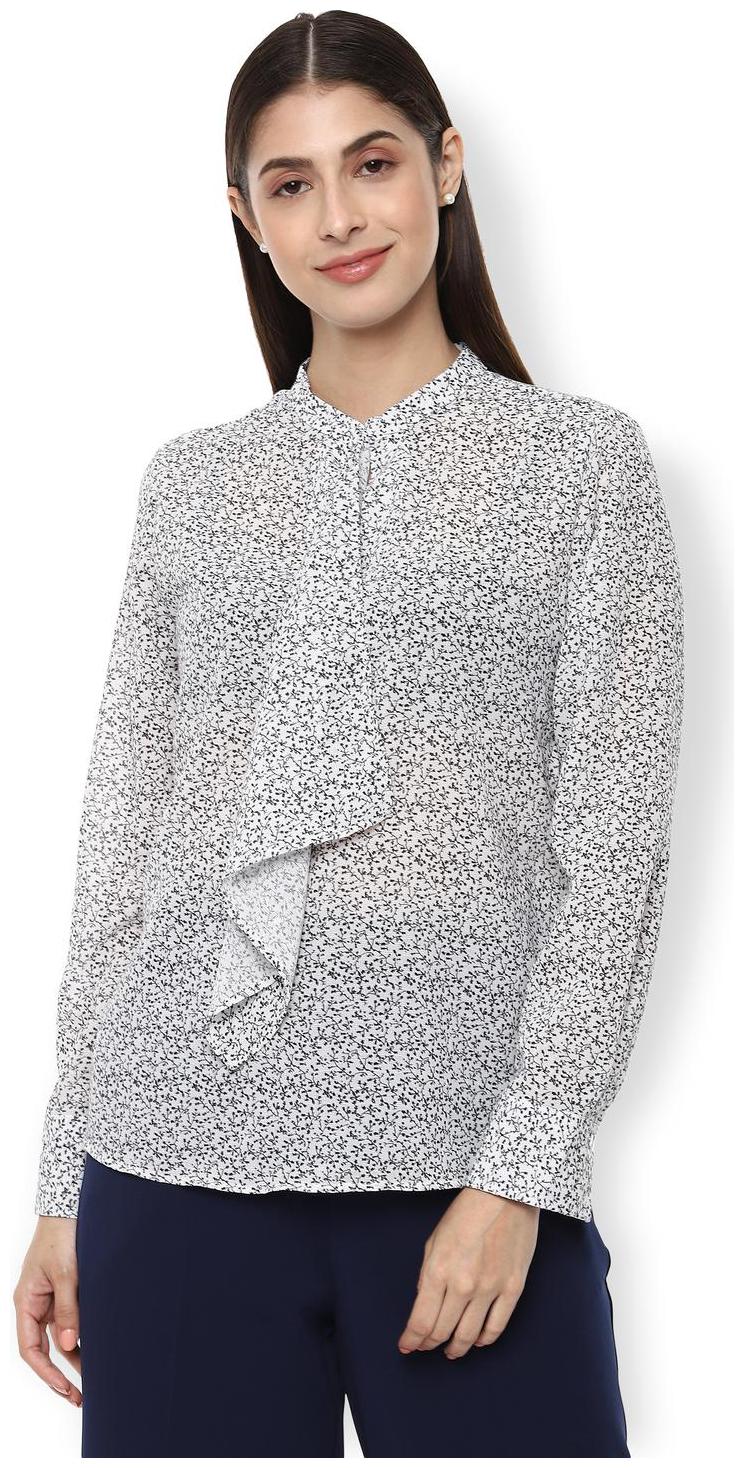 

Van Heusen Women Printed Regular top - White