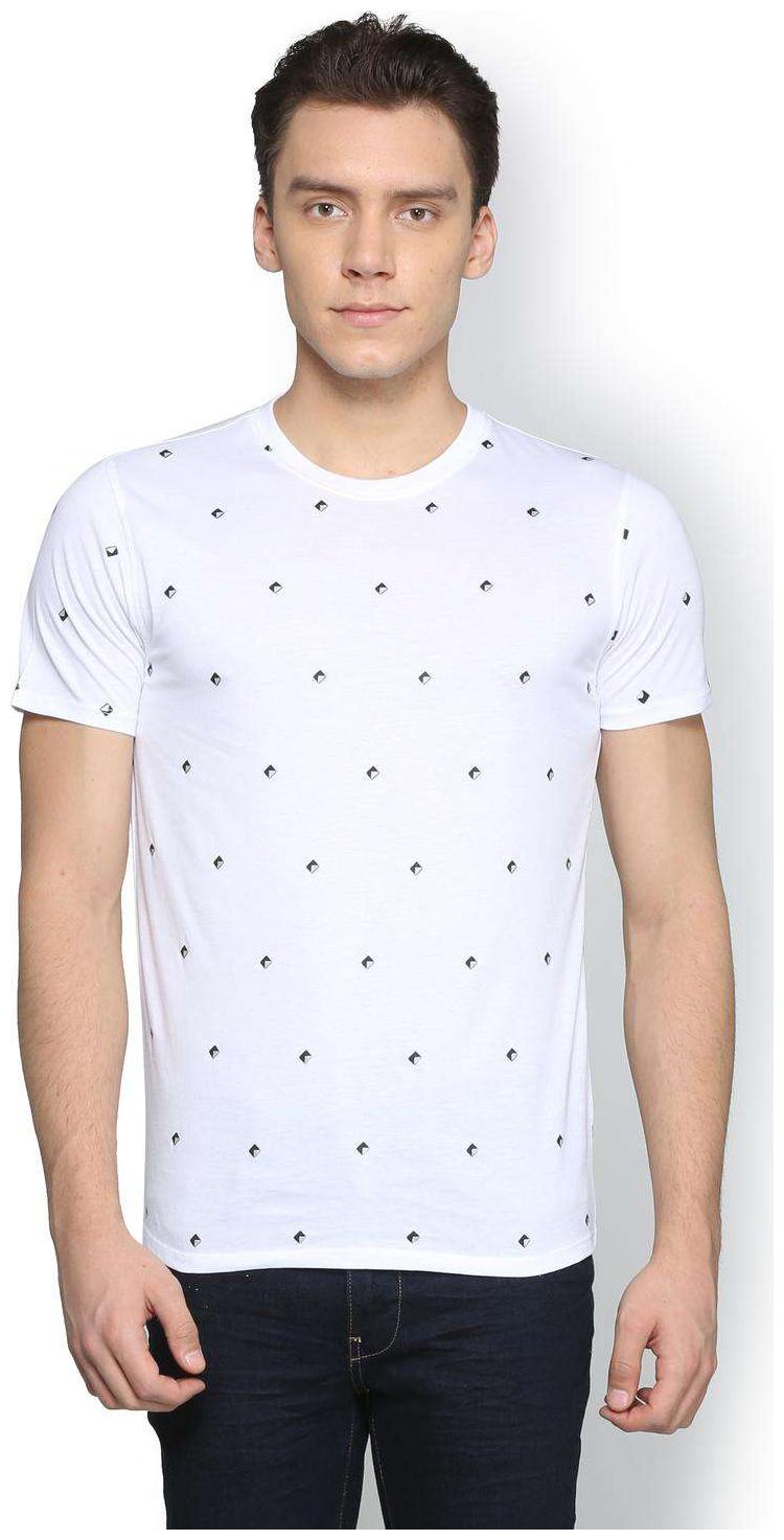 

Van Heusen Men White Slim fit Cotton Blend Round neck T-Shirt - Pack Of 1