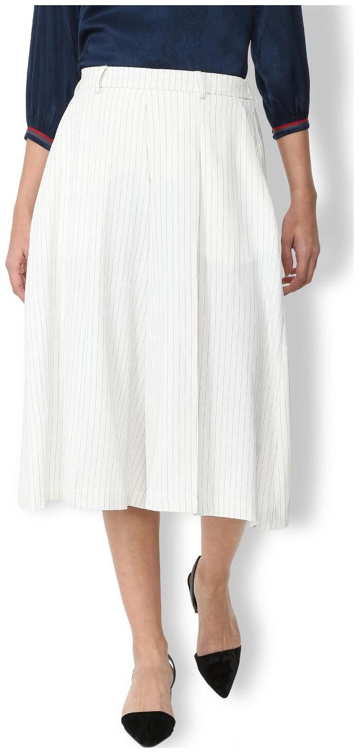 

Van Heusen Women White Regular fit Regular trousers