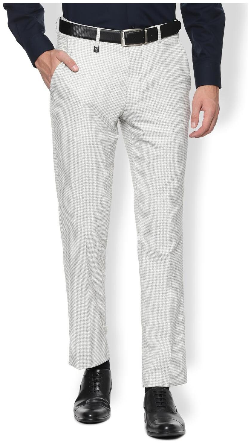 

Van Heusen Men Textured Skinny Fit Formal Trouser - White