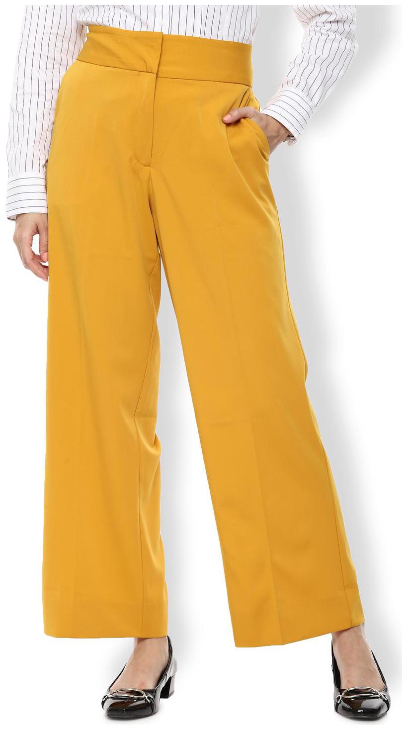 

Van Heusen Women Yellow Regular fit Regular trousers