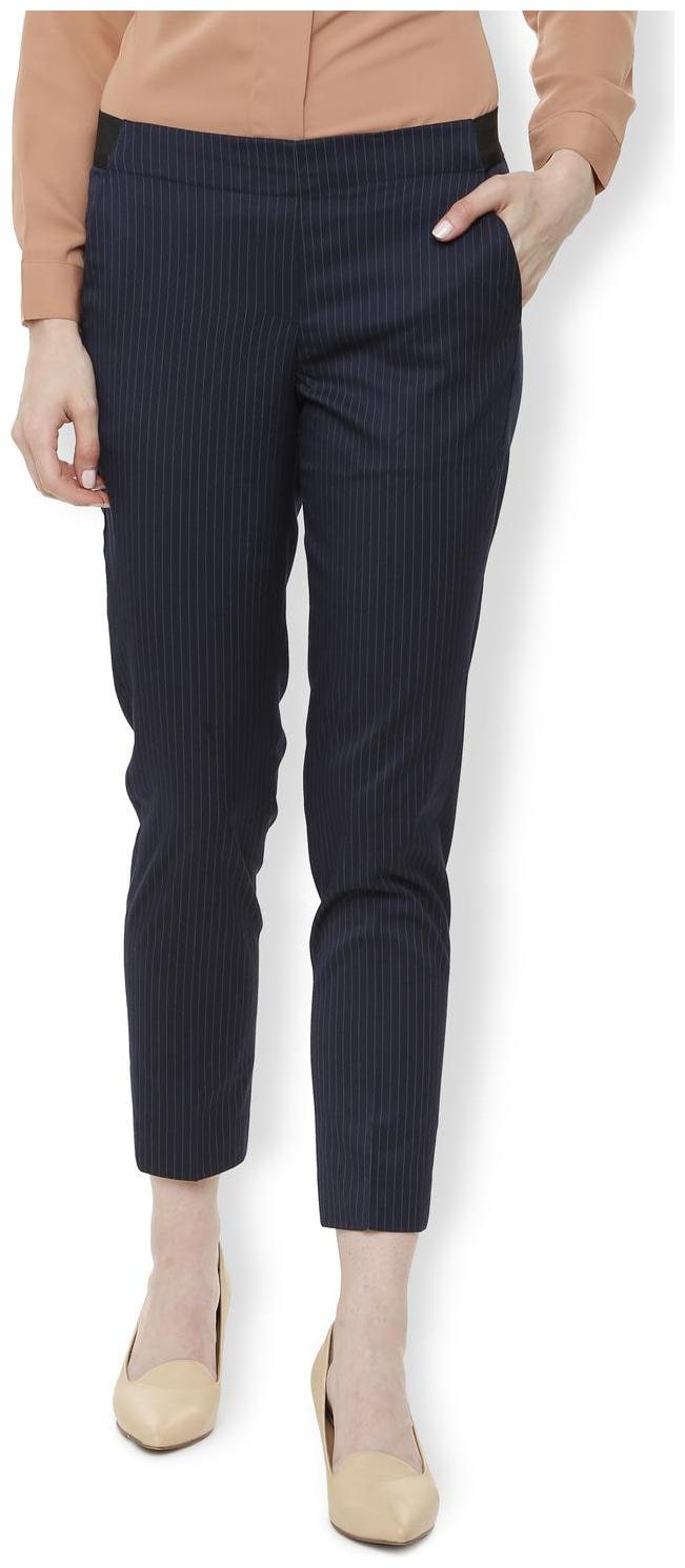 

Van Heusen Women Blue Regular fit Regular trousers