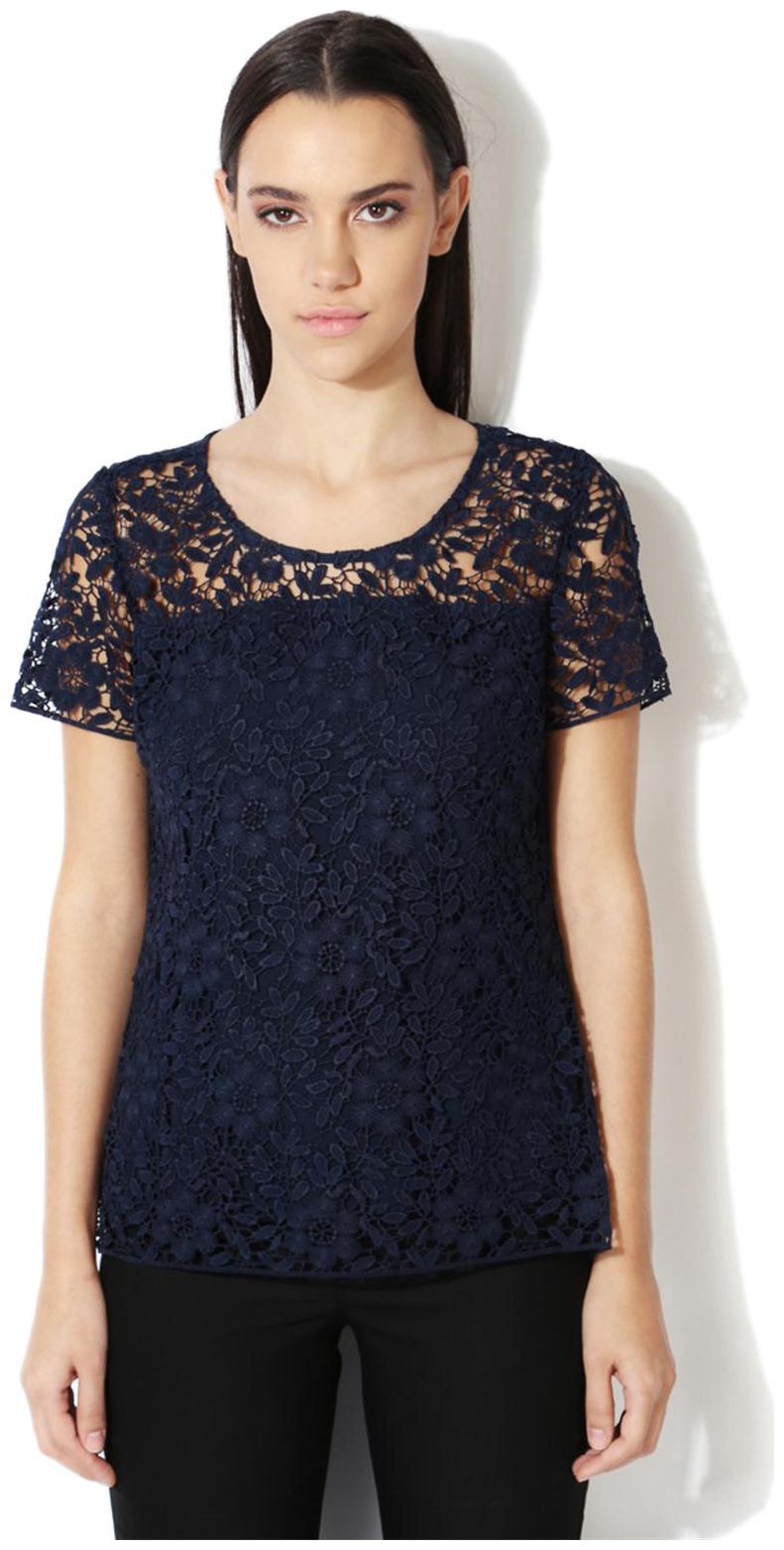 

Van Heusen Women Navy Top