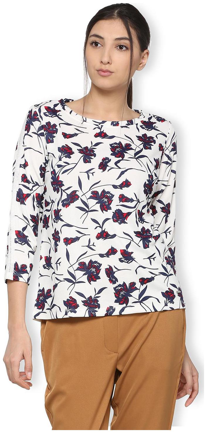 

Van Heusen Women Printed Regular top - White