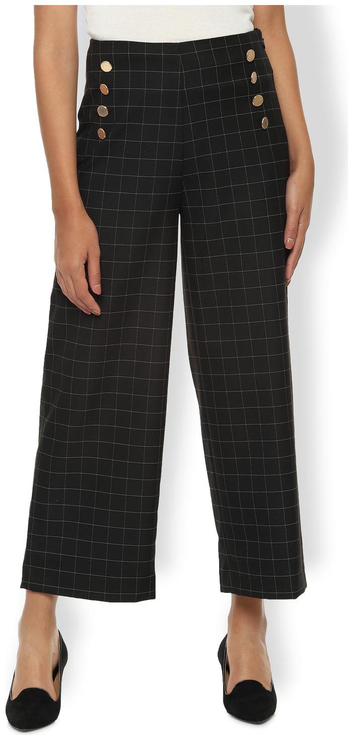 

Van Heusen Women Black Regular fit Regular trousers