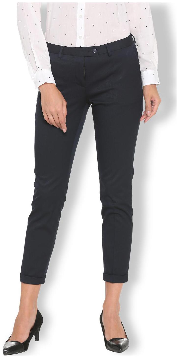 

Van Heusen Women Blue Regular fit Regular trousers