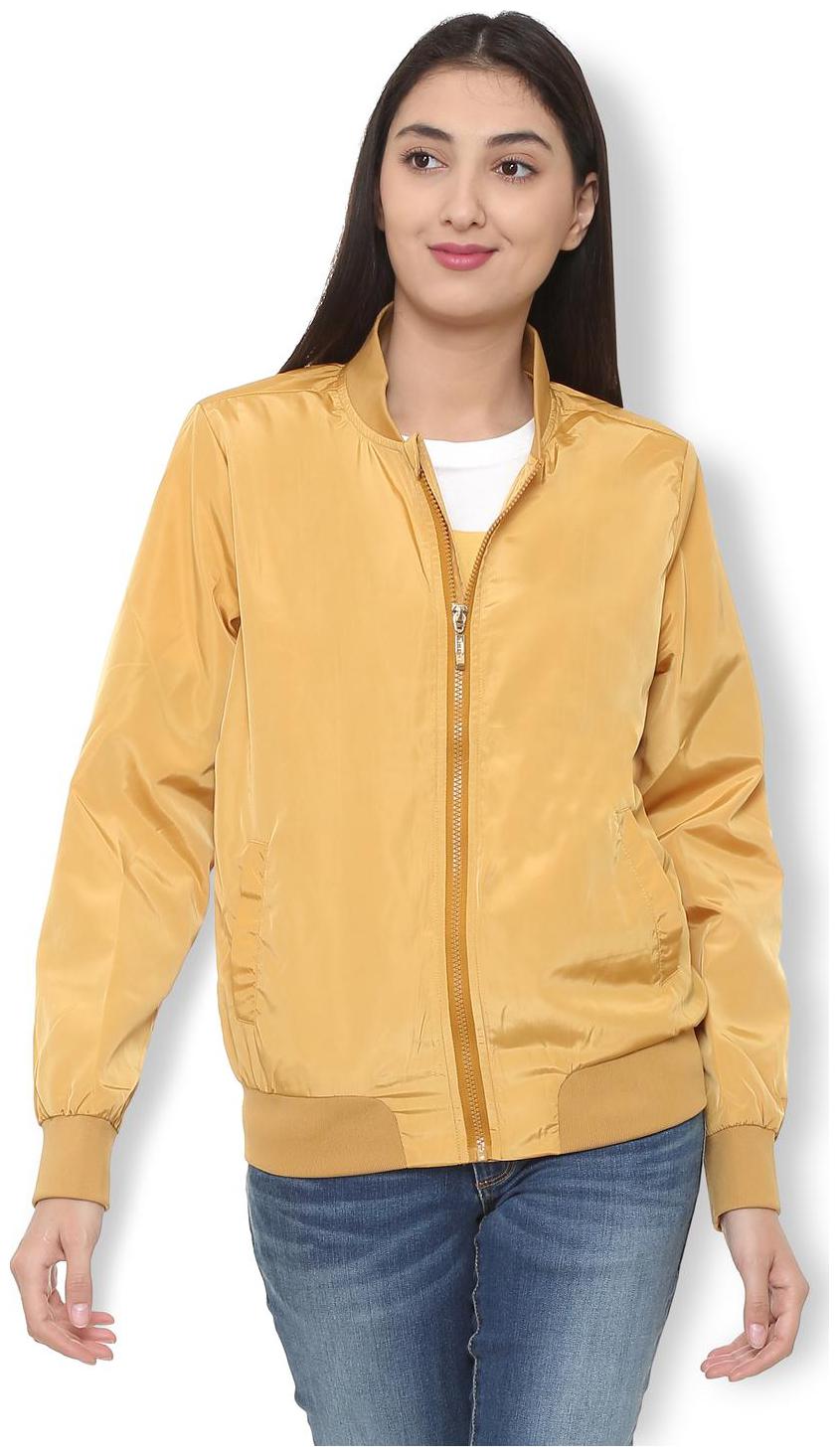 

Van Heusen Women Solid Regular Jacket - Yellow