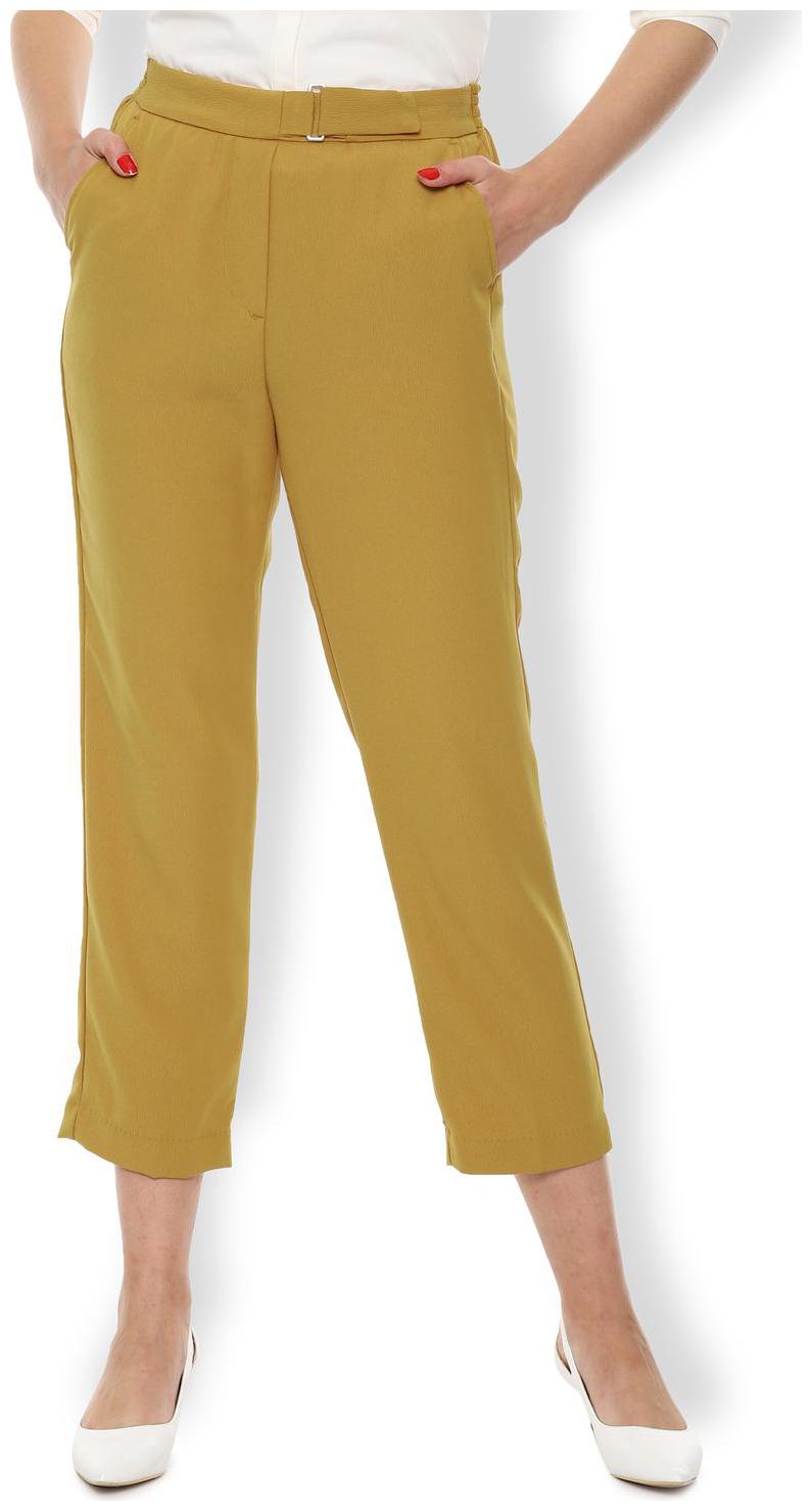 

Van Heusen Women Yellow Regular fit Regular trousers