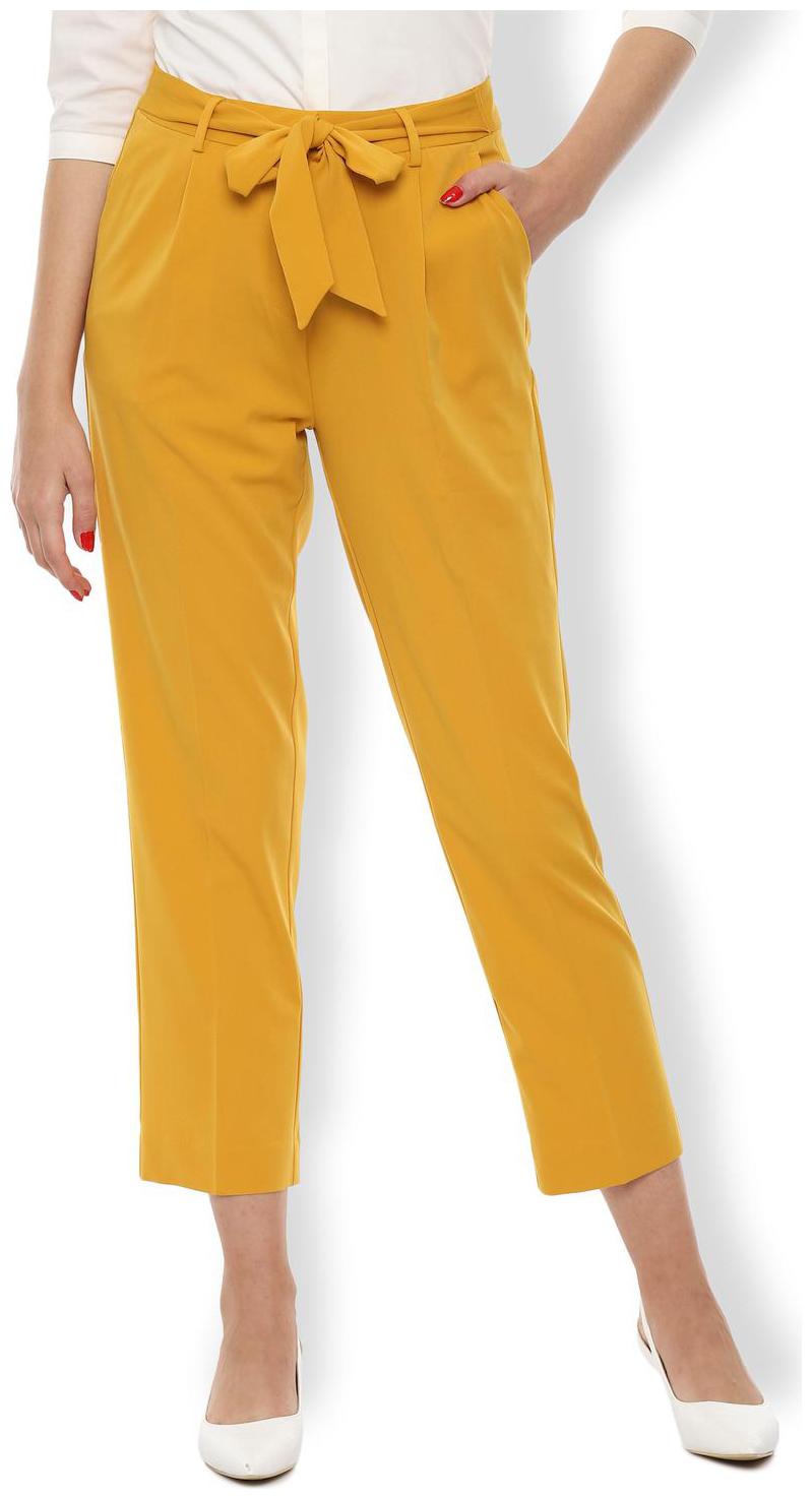 

Van Heusen Women Yellow Regular fit Regular trousers