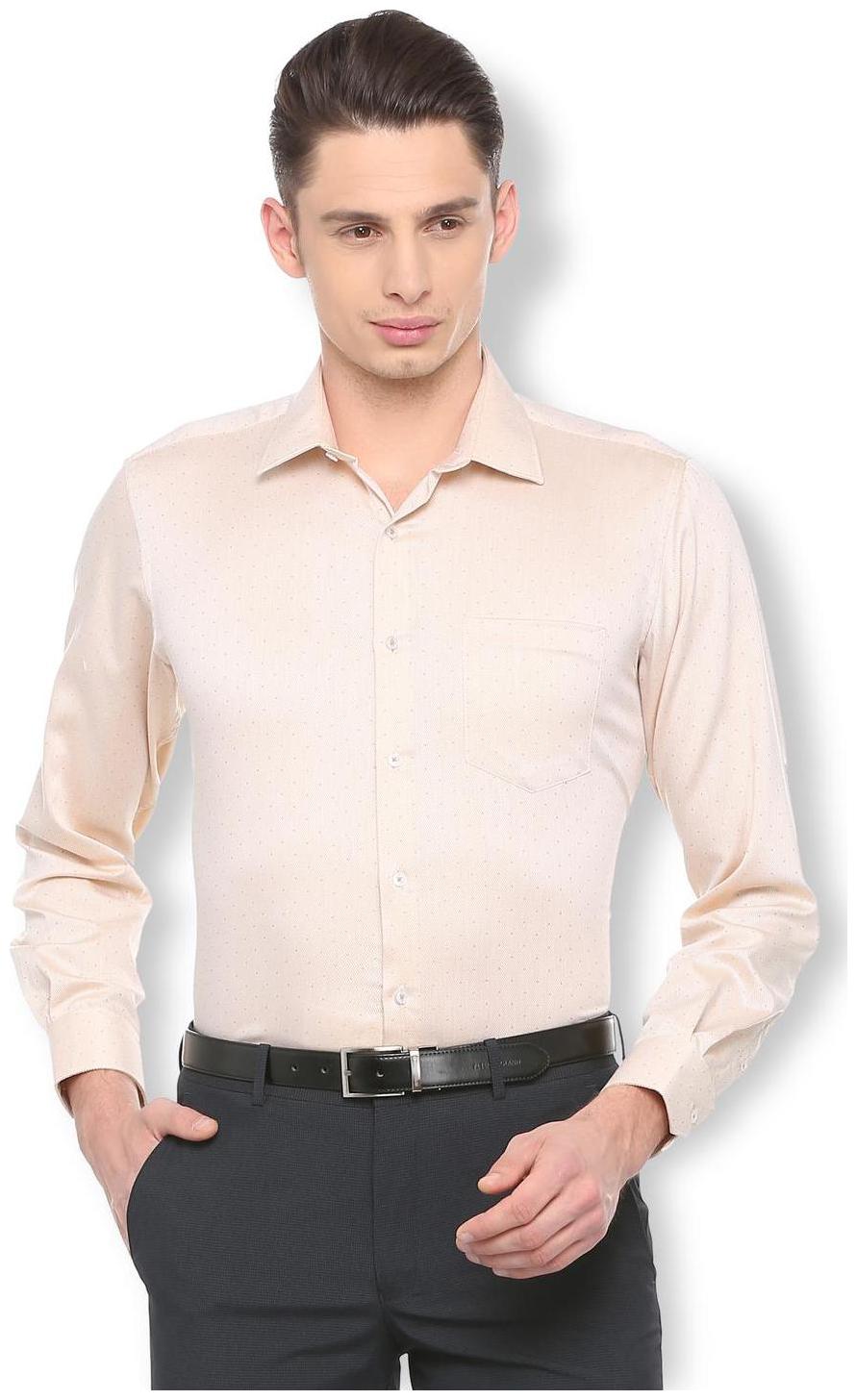 

Van Heusen Men Regular fit Formal Shirt - Yellow