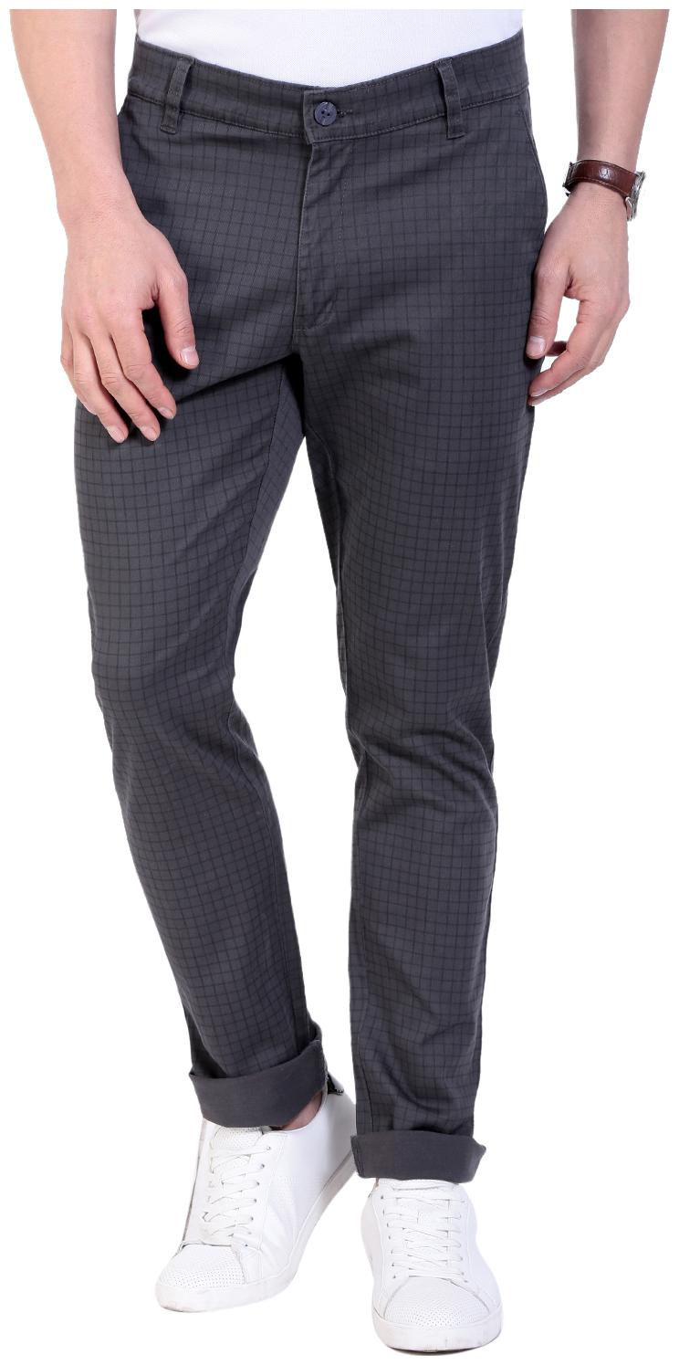 

vandnam slim fit grey chinos
