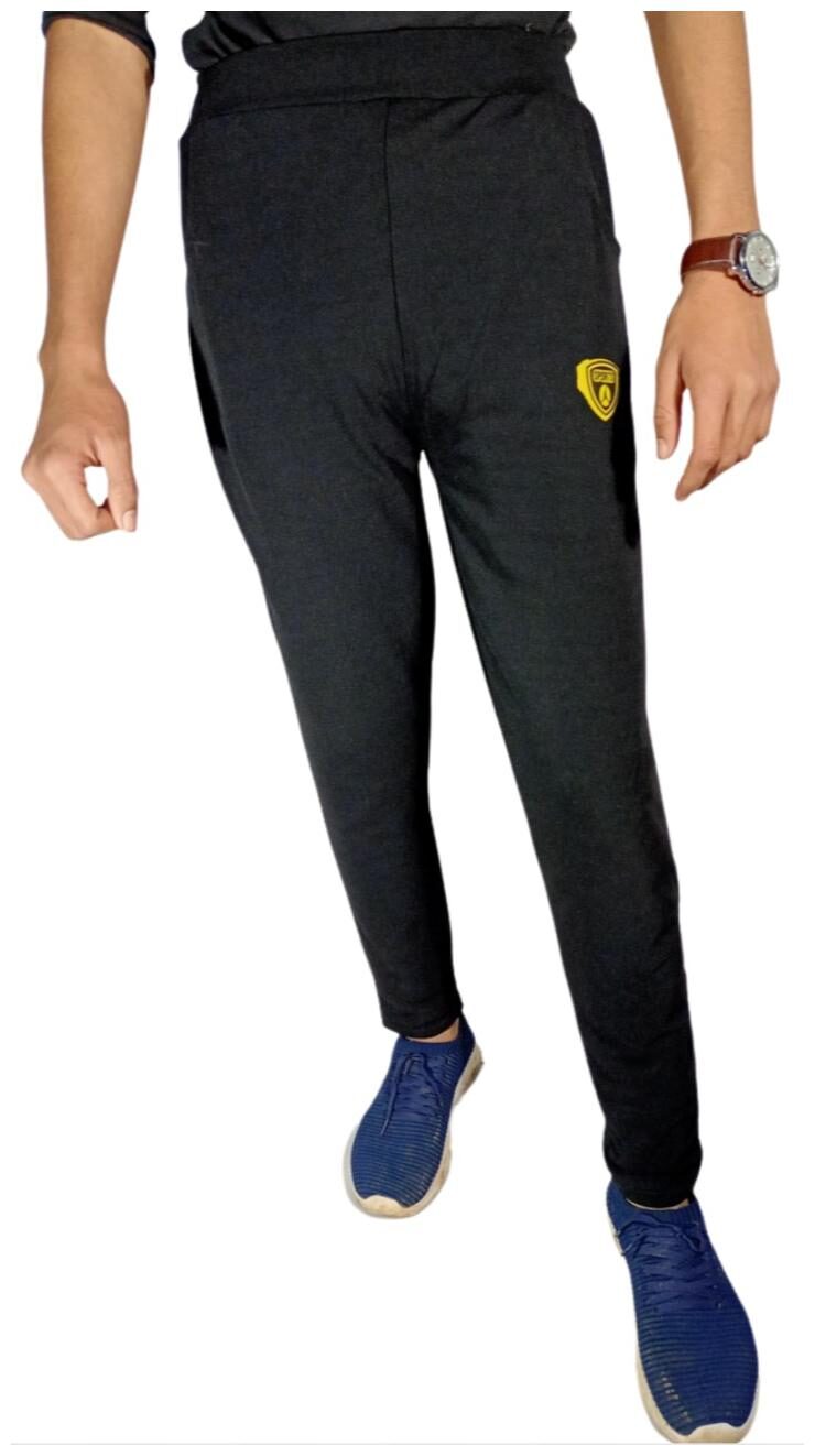 

Vantar Men Black Solid Regular fit Track pants