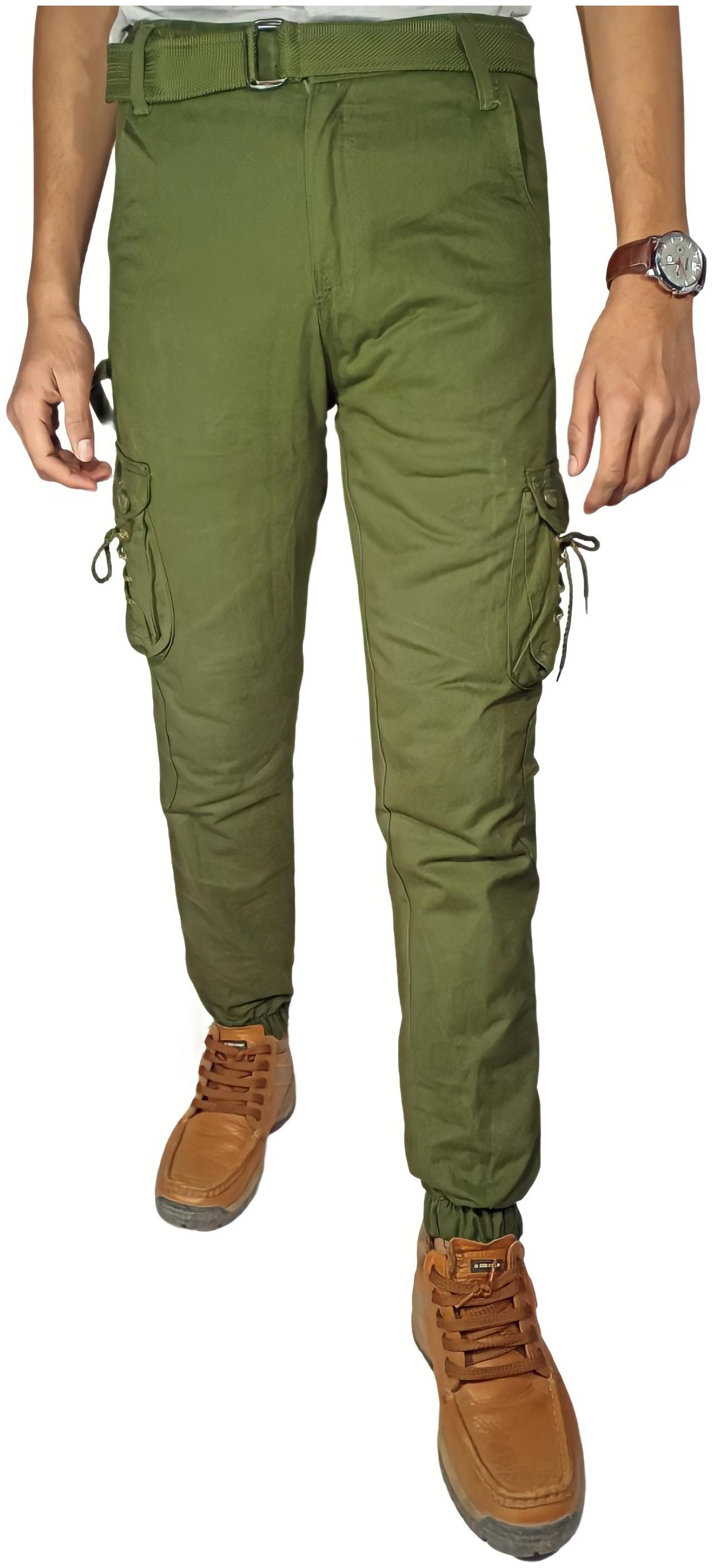 

Vantar Men Green Solid Regular fit Cargos