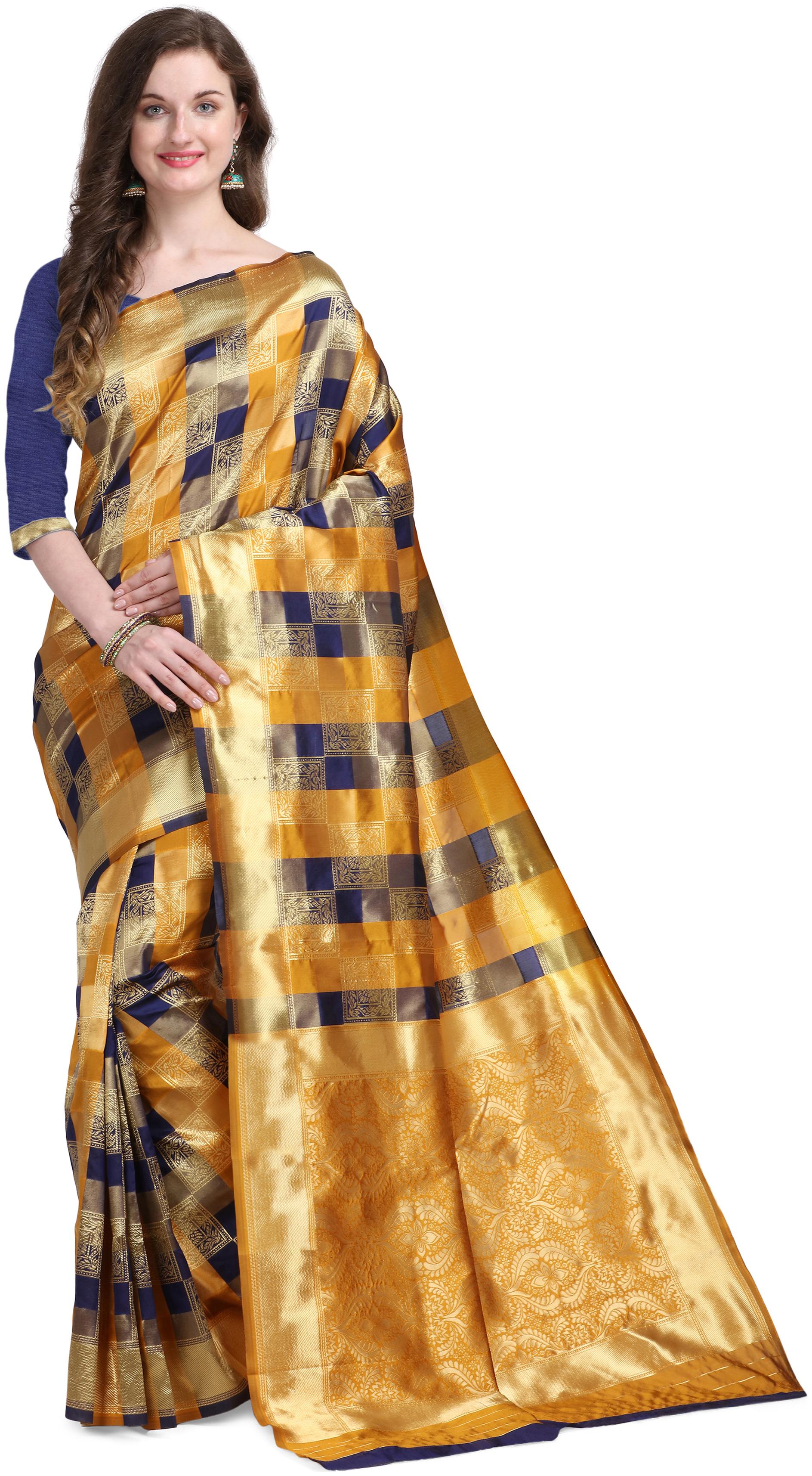 

Vardan Ethnic Silk Woven Multi Designer Saree For Women