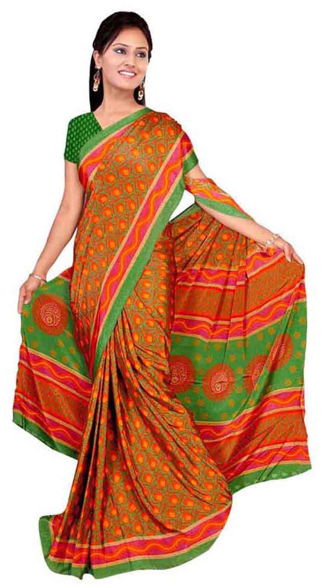 

Vardan Prints Multi Color Crepe Saree