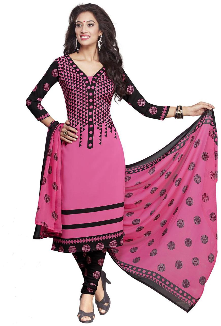 

Shree Jeen Mata Collection 1363 Multi Color Synthetic Churidar Patiala Dress Material