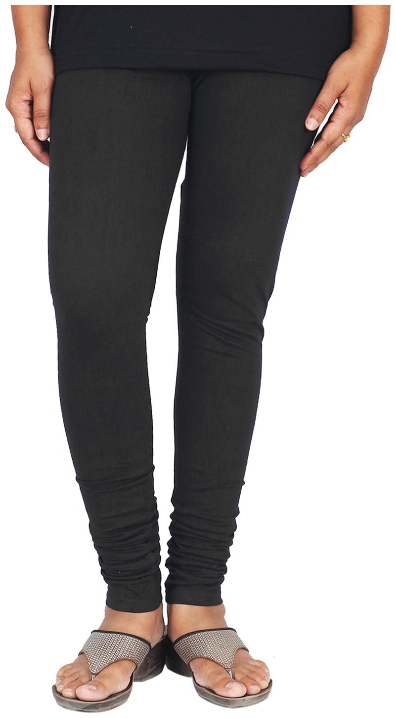 

Varsha Cotton Churidar Leggings - Black