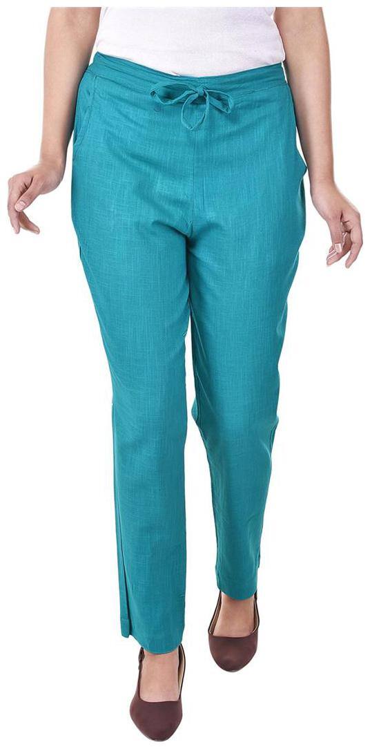 Vasavi Jaipur Solid Cotton Trouser Of Full Length With both side Pockets