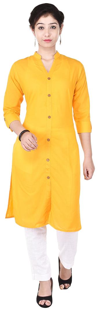 

Vasavi Jaipur Premium Quality Casual Wear Women Kurti Cotton Trouser Set