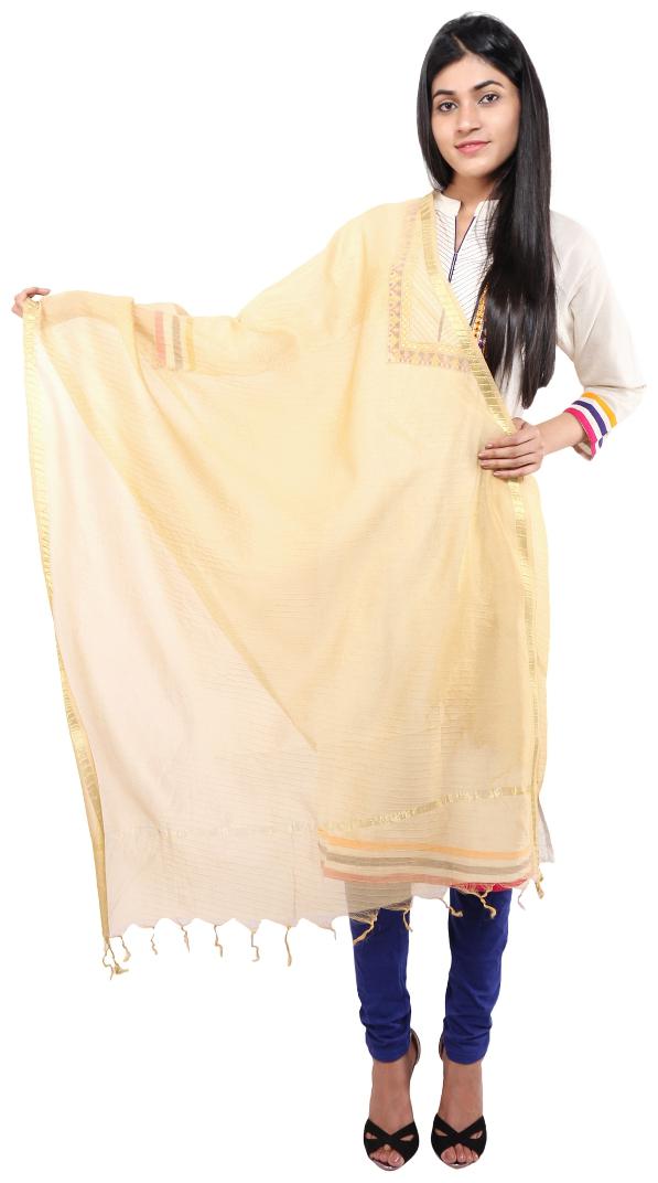 

Vasavi Jaipur Premium Quality Women Full Length Chanderi Silk Dupatta