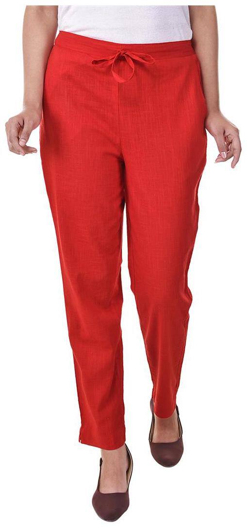 Vasavi Jaipur Solid Cotton Trouser Of Full Length With both side Pockets