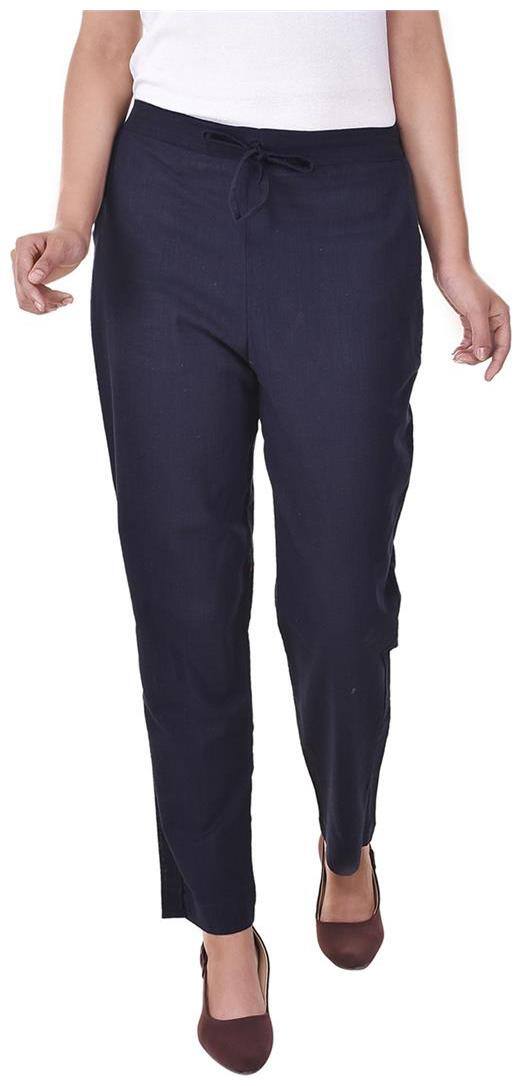 Vasavi Jaipur Solid Cotton Trouser Of Full Length With both side Pockets