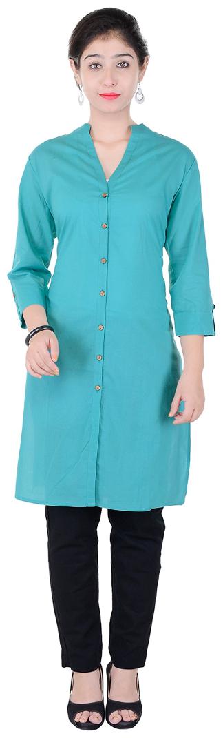

Vasavi Jaipur Premium Quality Casual Wear Women Kurti Cotton Trouser Set