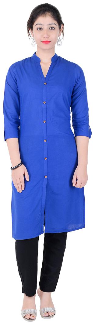 

Vasavi Jaipur Premium Quality Casual Wear Women Kurti Cotton Trouser Set