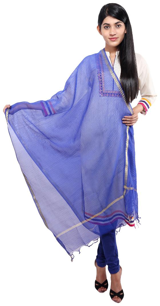 

Vasavi Jaipur Premium Quality Women Full Length Chanderi Silk Dupatta