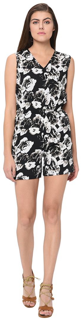 

VASHIST Printed Jumpsuit - Black