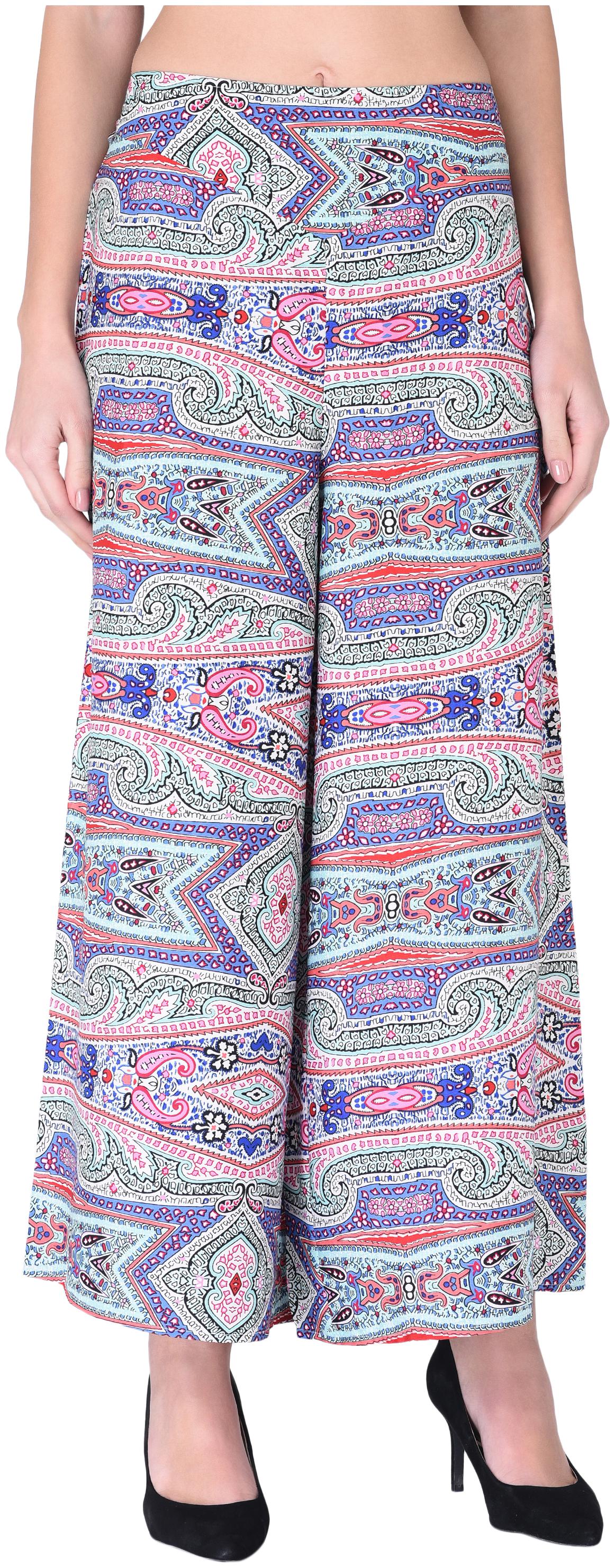 

VASHIST Multi Printed Flared Palazzo