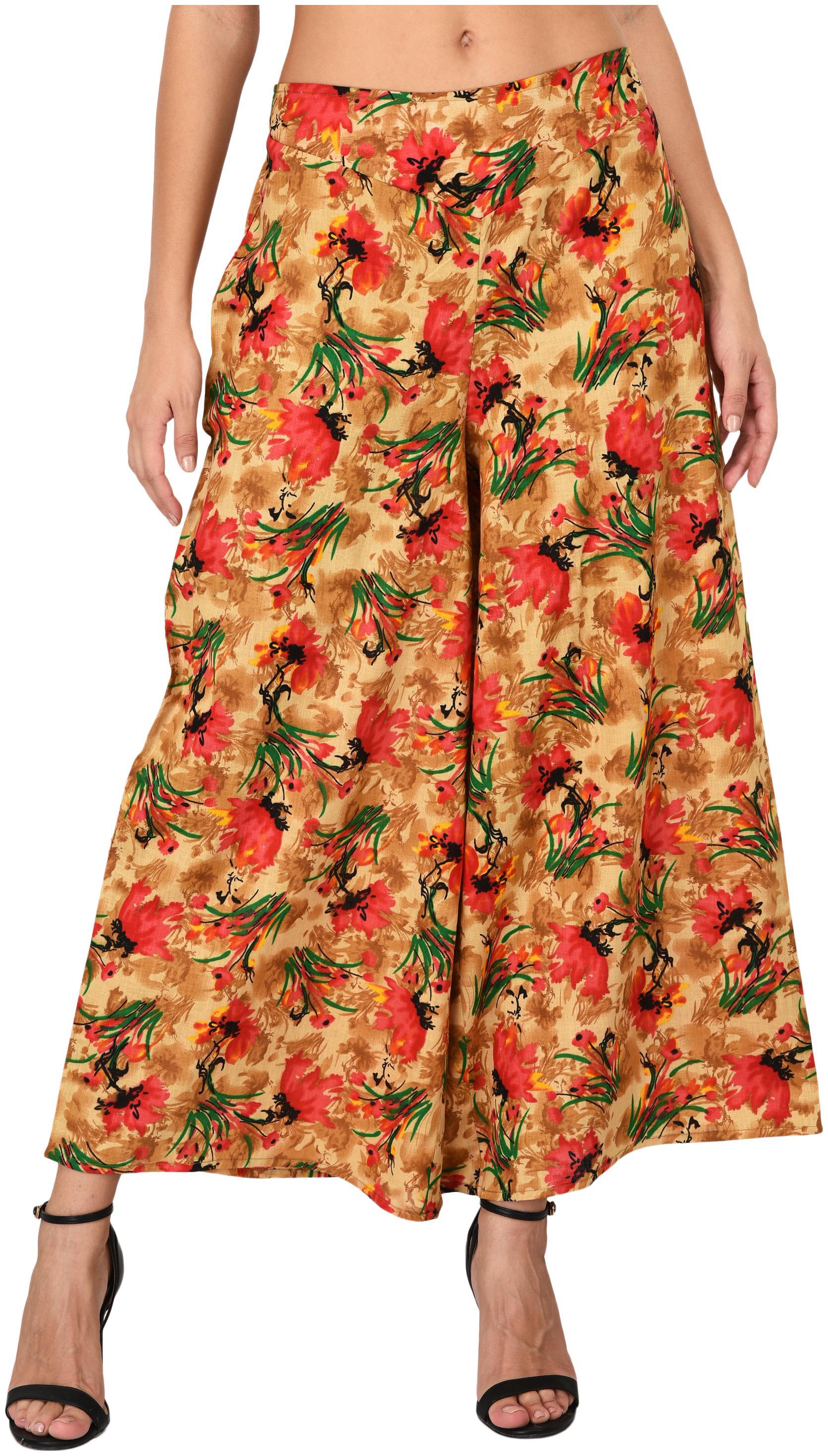 

VASHIST Multi Printed Flared Palazzo