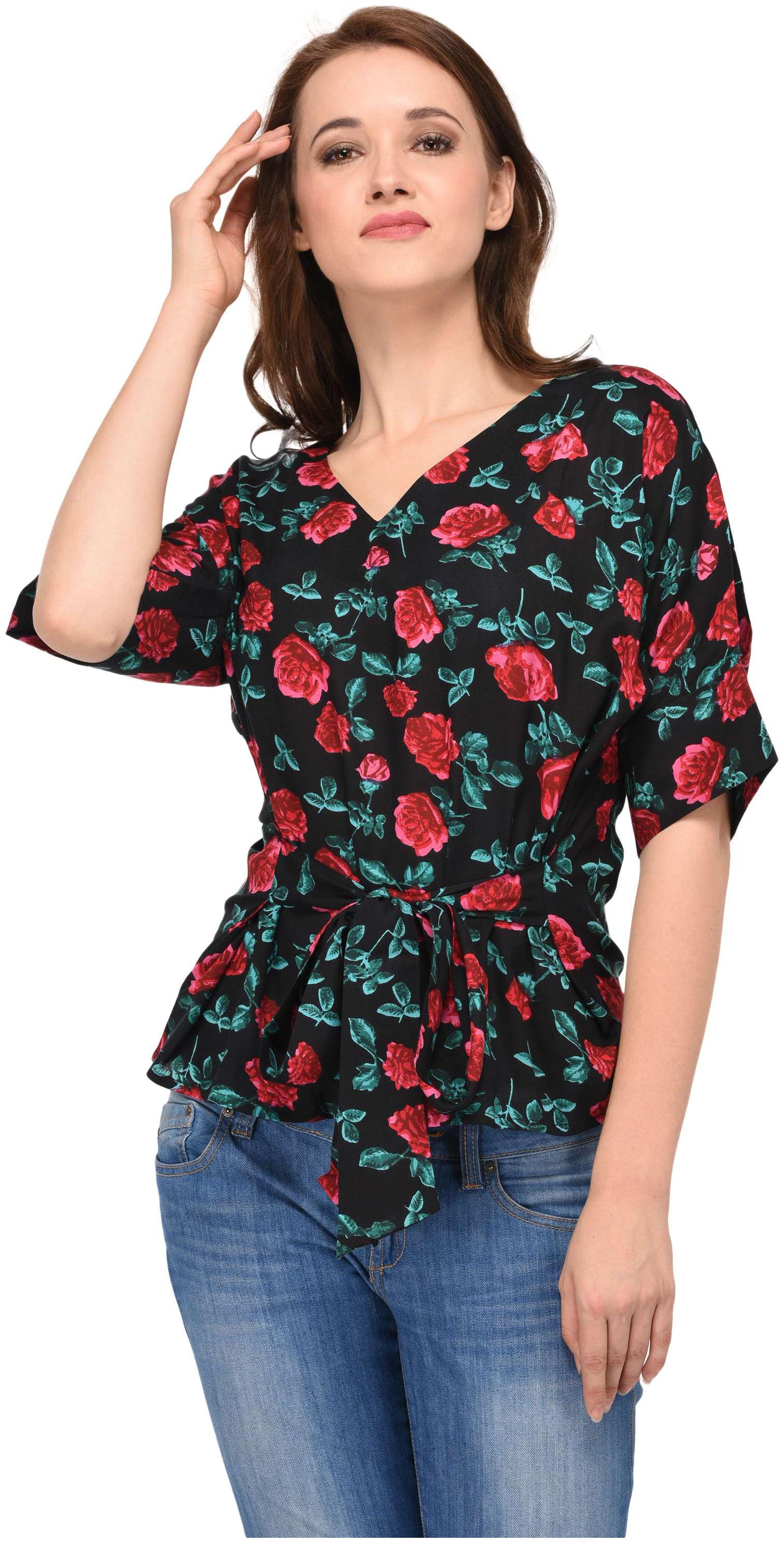 

VASHIST Women Printed A-line top - Multi