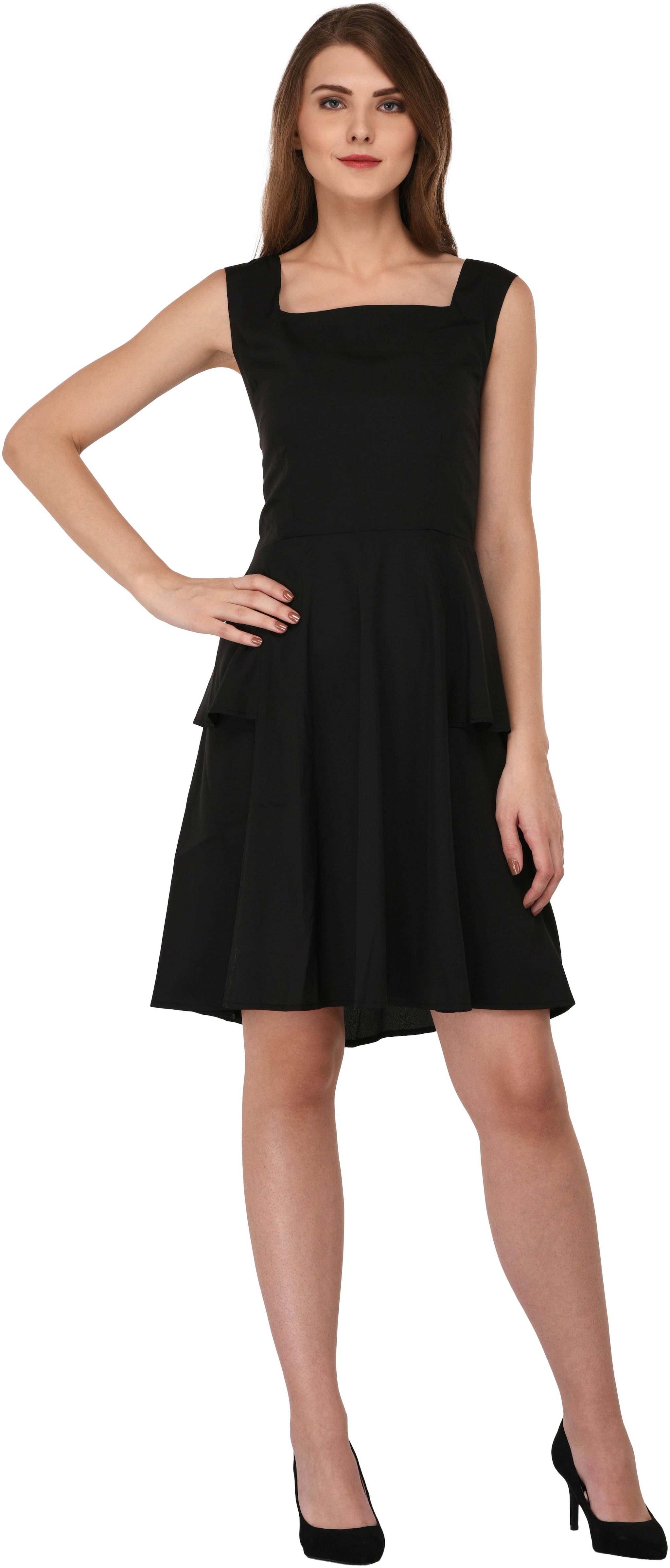 

VASHIST Black Printed Maxi dress