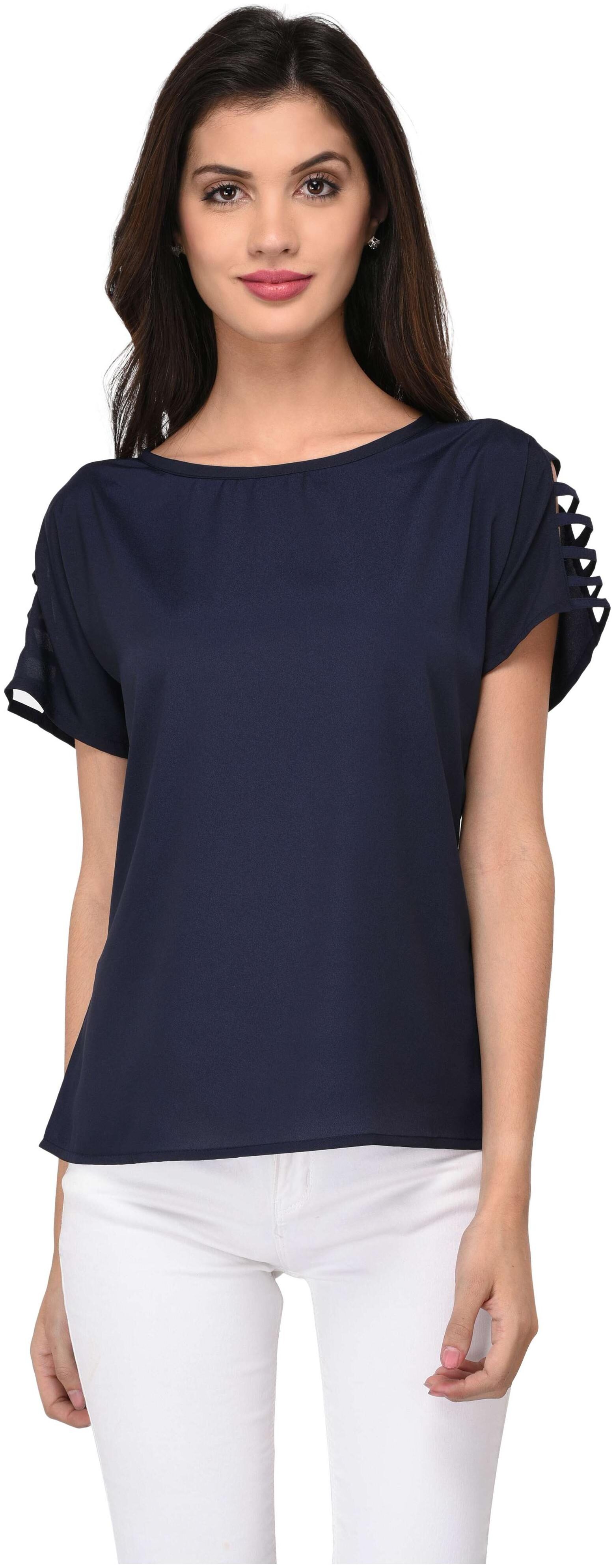 

VASHIST Women Printed A-line top - Blue