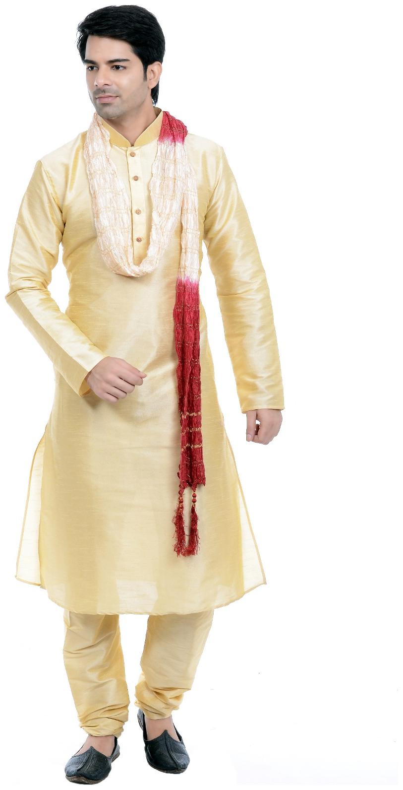 

Vastramay Men s Linen Cotton Kurta and Pyjama Set