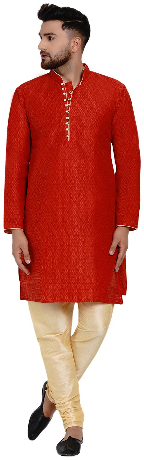 

Veera Paridhaan Red Printed Kurta and Pyjamas