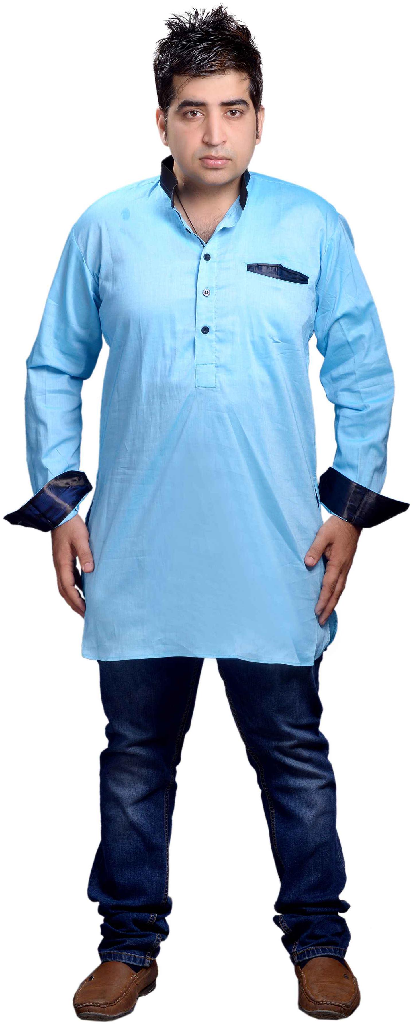 

Veera Paridhaan Men Blue Regular Fit Kurta
