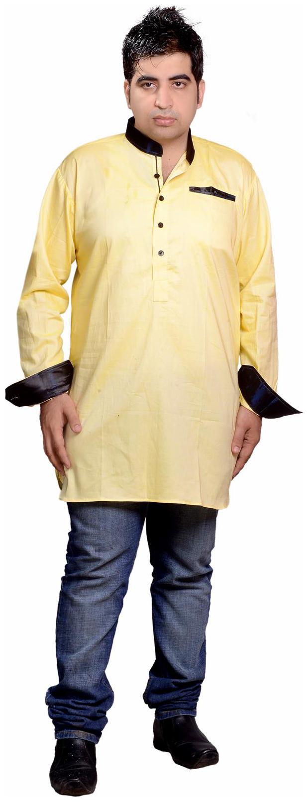 

Veera Paridhaan Men Yellow Regular Fit Kurta